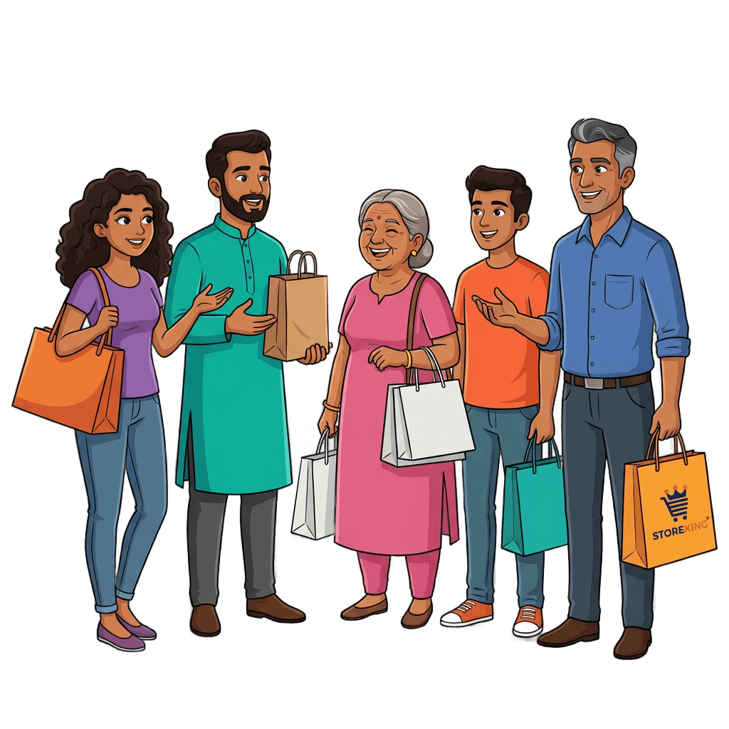 Happy Retail Customers