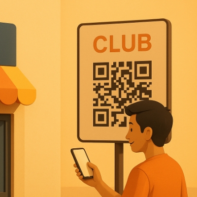 Discover and scan QR code to join CLUB