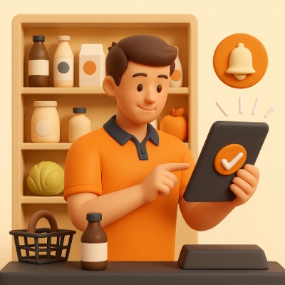 Store packs and delivers orders