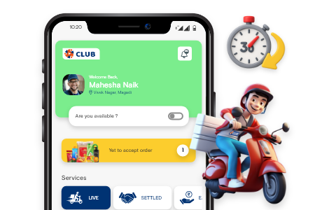StoreKing delivery and CLUB mobile app